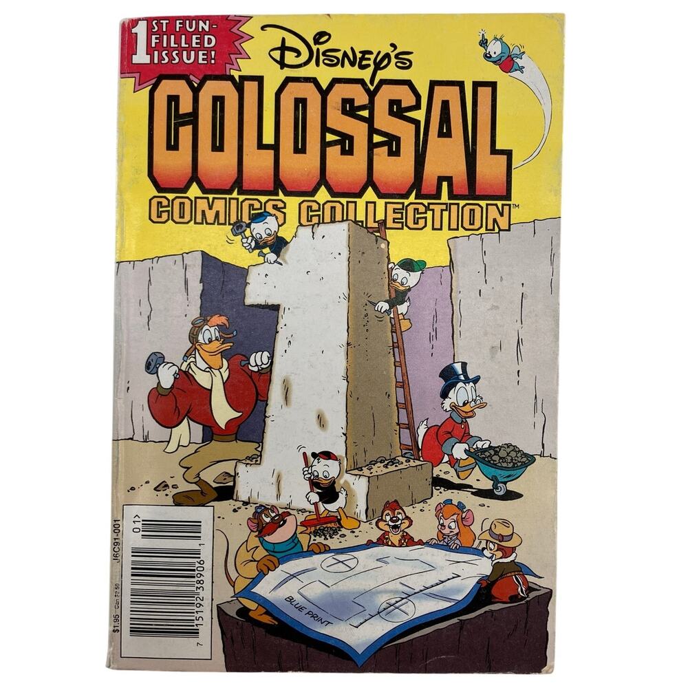 Vintage 1991 Disney's Colossal Comics Collection 1st Issue Duck Tales Chip Dale